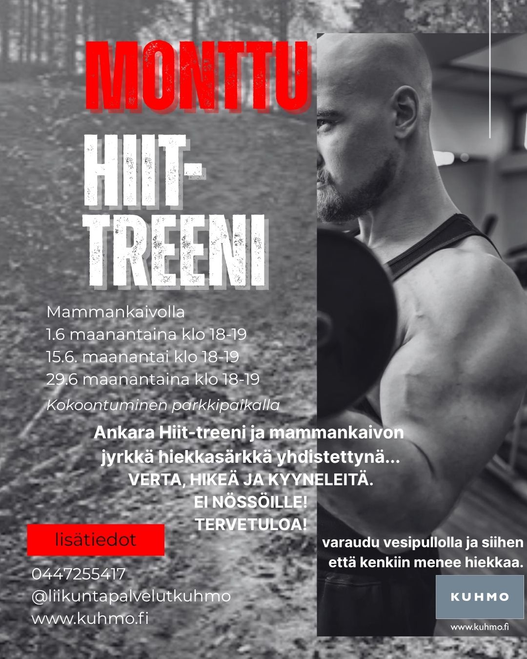 MONTTU HIIT -mainosjuliste