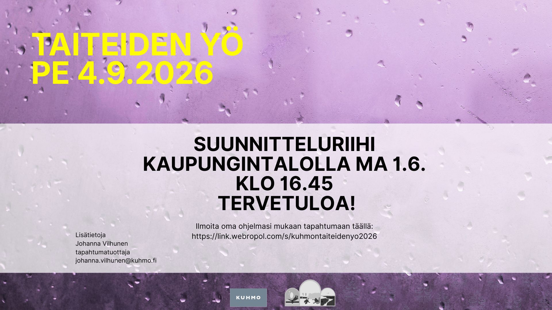 Kuhmon Taiteiden yö 2026